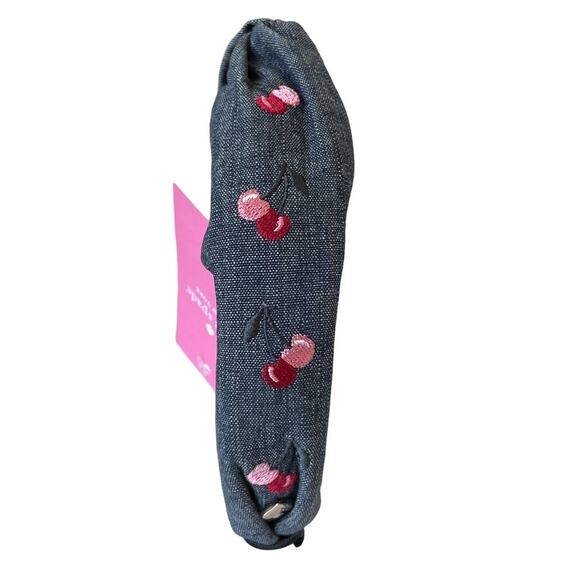 Kate Spade Cherry Denim Twisted Headband One size hair accessories main image 10